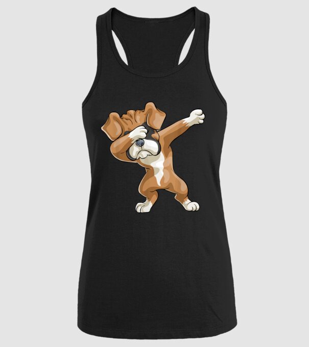 Boxer dab model negru pe tricou