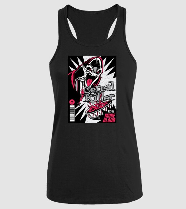 Cereal Killer model negru pe tricou