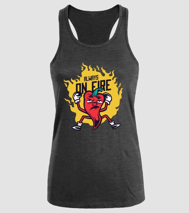 Ardei Chili model negru pe tricou