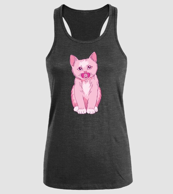 Pisică Baby model negru pe tricou