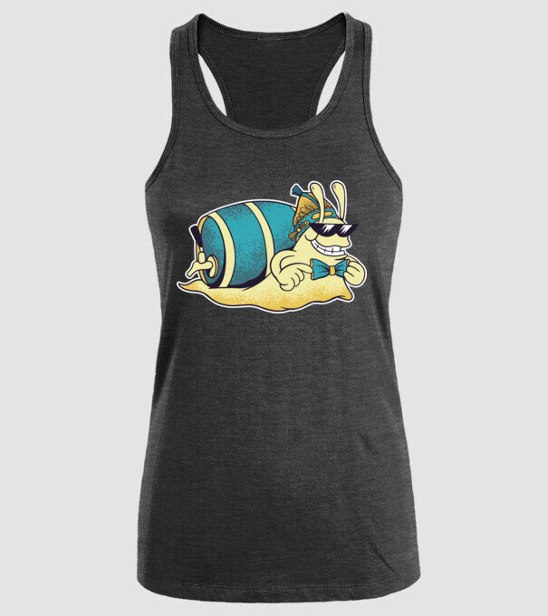 Melc model negru pe tricou