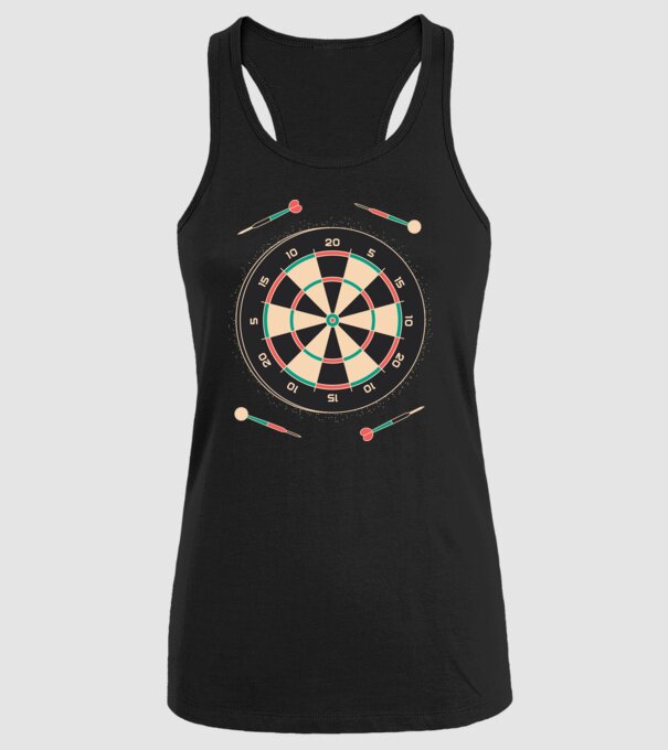 Tablă Darts model negru pe tricou