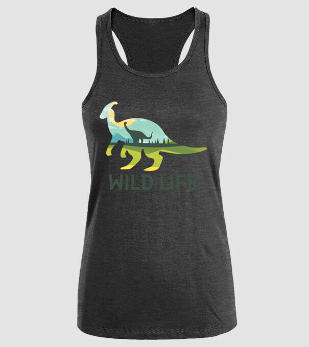 Dinosaur model negru pe tricou