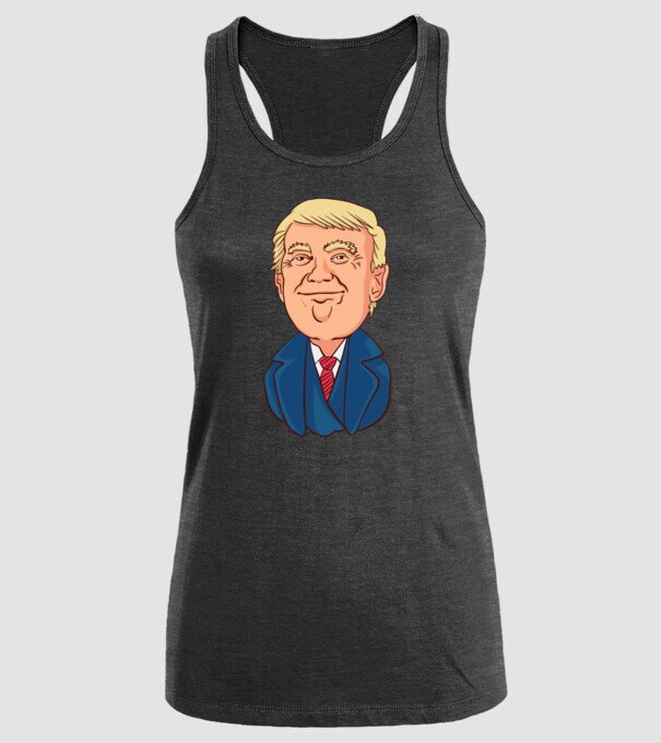 Donald Trump model negru pe tricou