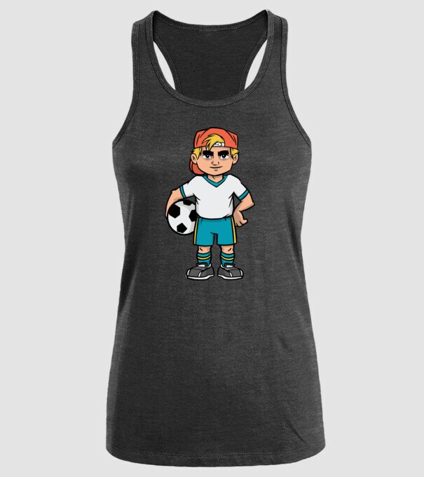 Băiat Fotbalist model negru pe tricou
