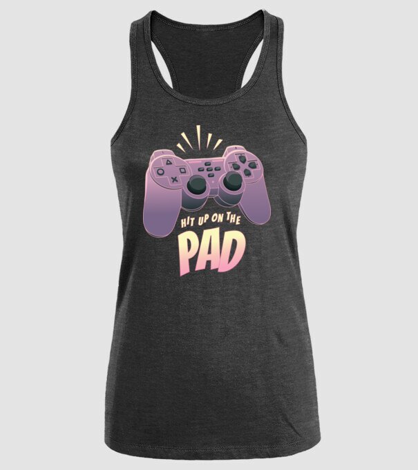Gamer Controler model negru pe tricou