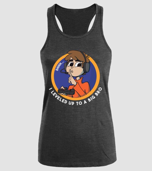 Gamer Frate mai mare model negru pe tricou