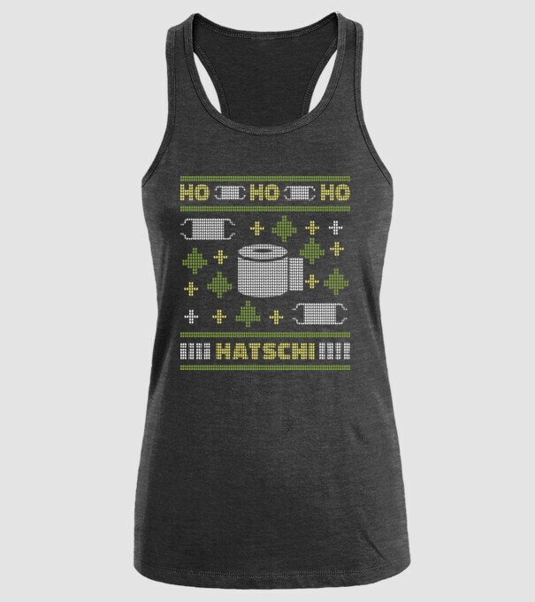 Hohohoho hârtie igienică pulover urât model negru pe tricou