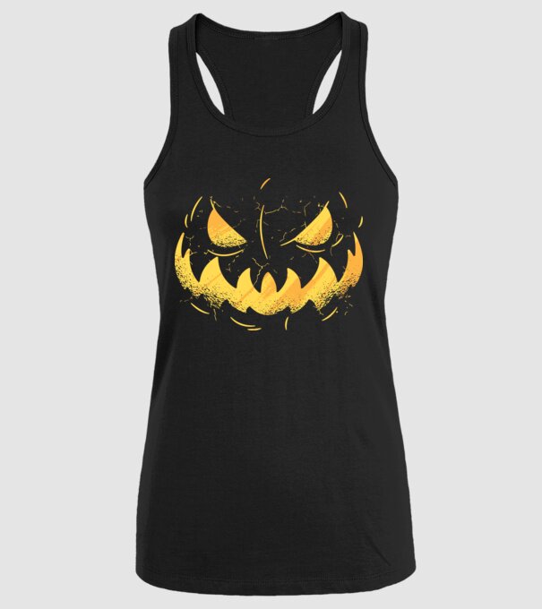 dovleac înfricoșător Halloween model negru pe tricou