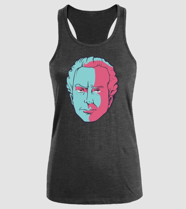 Immanuel Kant model negru pe tricou