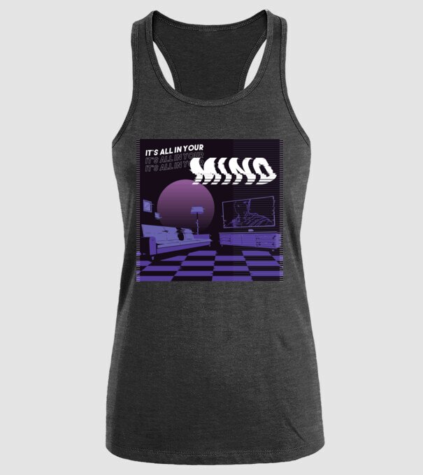 'It''s all in your mind' model negru pe tricou