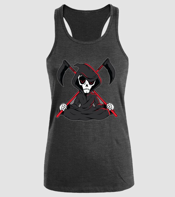 Moartea - Grim Reaper model negru pe tricou