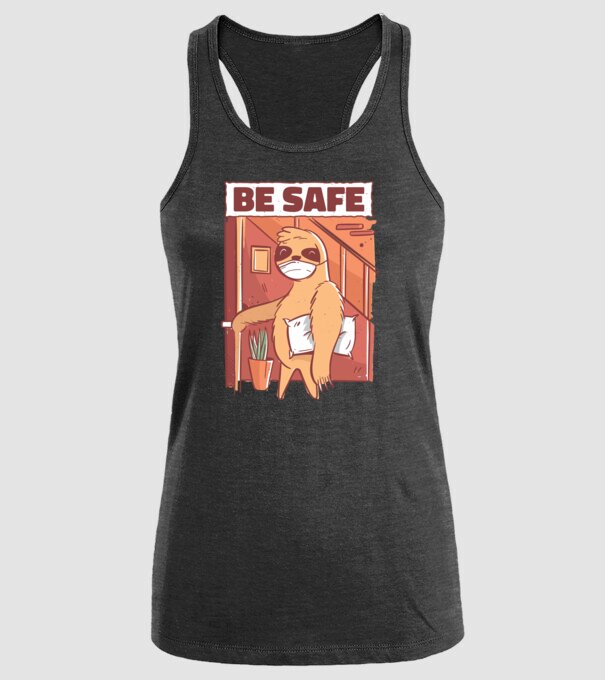 Leneș Be Safe model negru pe tricou