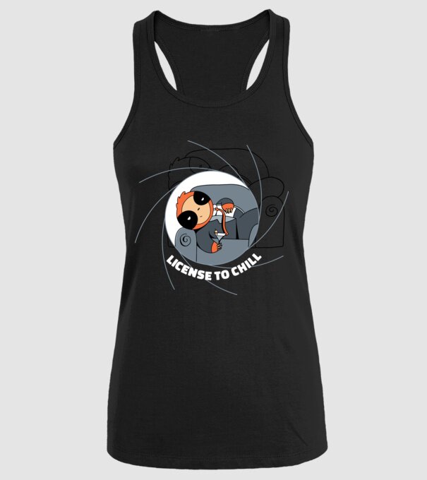 Leneș Bond 007 model negru pe tricou