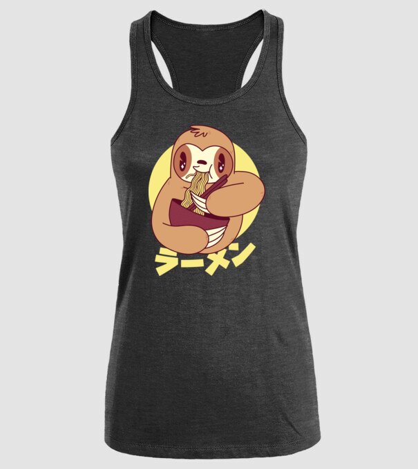 Ramen Leneș model negru pe tricou