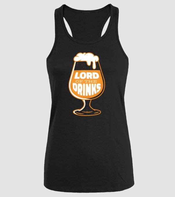 Lord of the Drinks Bere model negru pe tricou