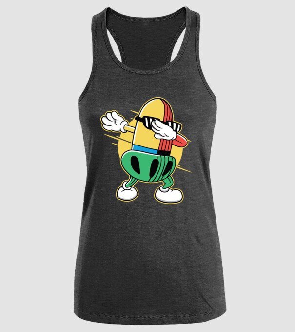Ghindă DAB cărți de joc maghiare model negru pe tricou