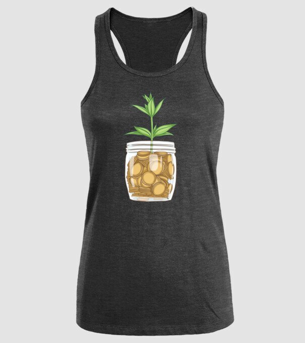 Plantă pușculiță porcușor model negru pe tricou