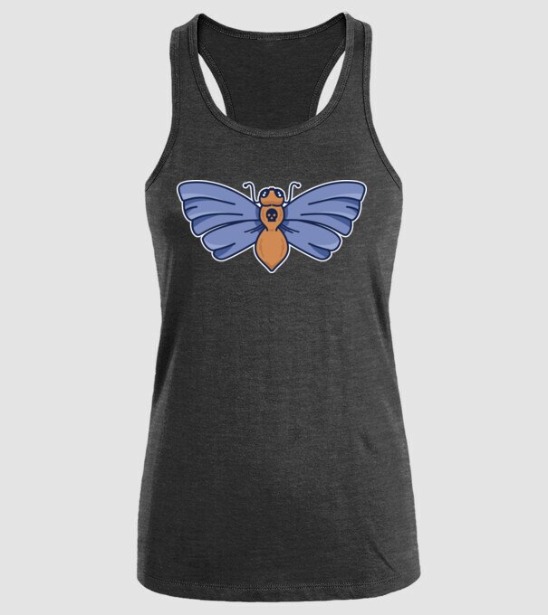 Molie model negru pe tricou