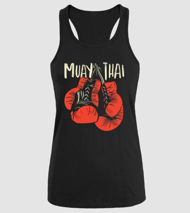 Muay Thai model negru pe tricou