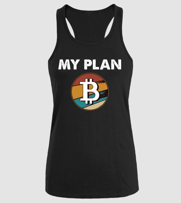 My plan B - Bitcoin model negru pe tricou