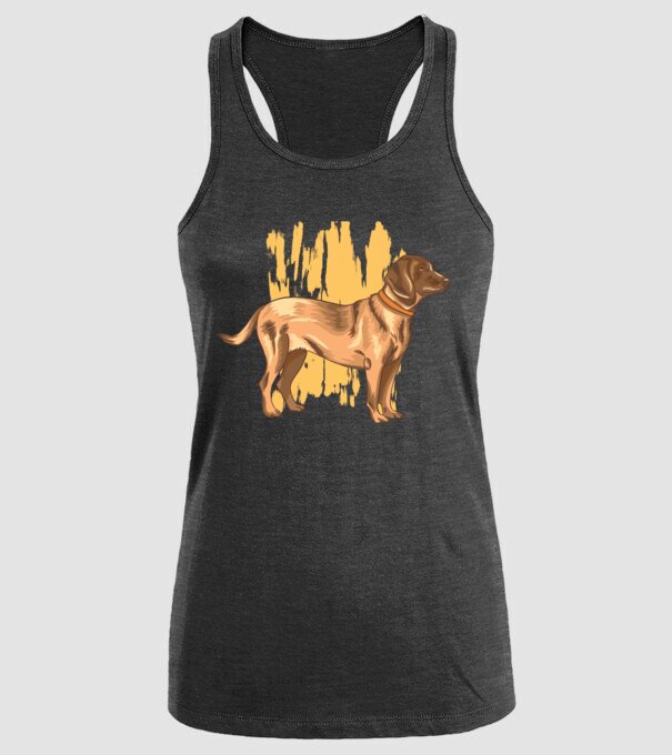 Câine de vânătoare german model negru pe tricou