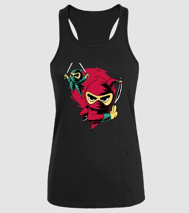 Tricou Ninja model negru pe tricou