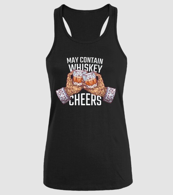 Poate conține urme de whisky model negru pe tricou