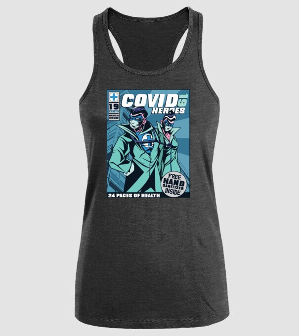 Medici Supereroi Benzi desenate model negru pe tricou