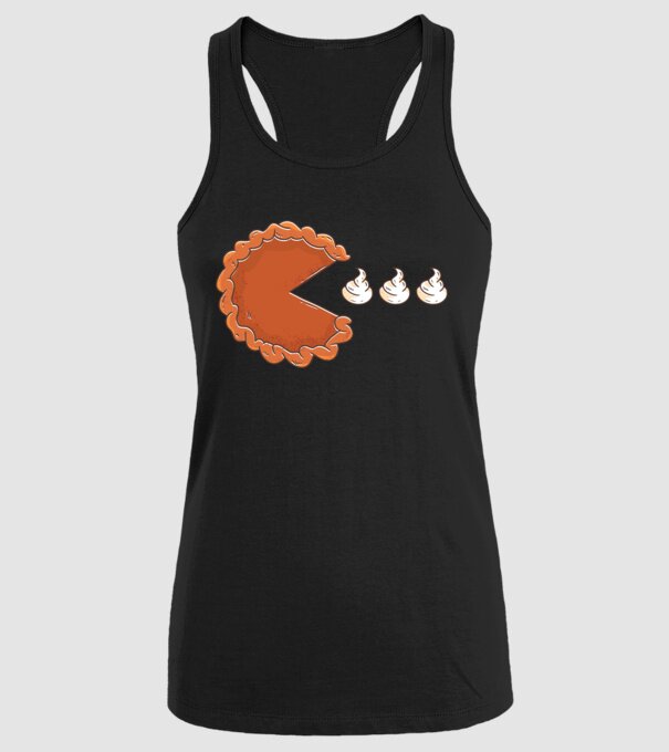Pacman Cookie model negru pe tricou