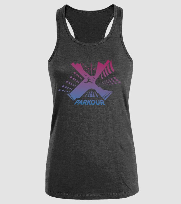Parkour model negru pe tricou
