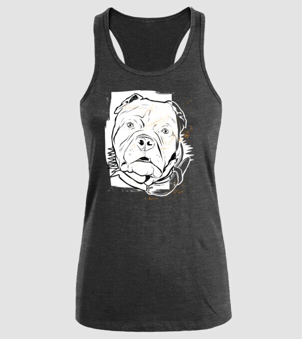 Cap Pitbull model negru pe tricou