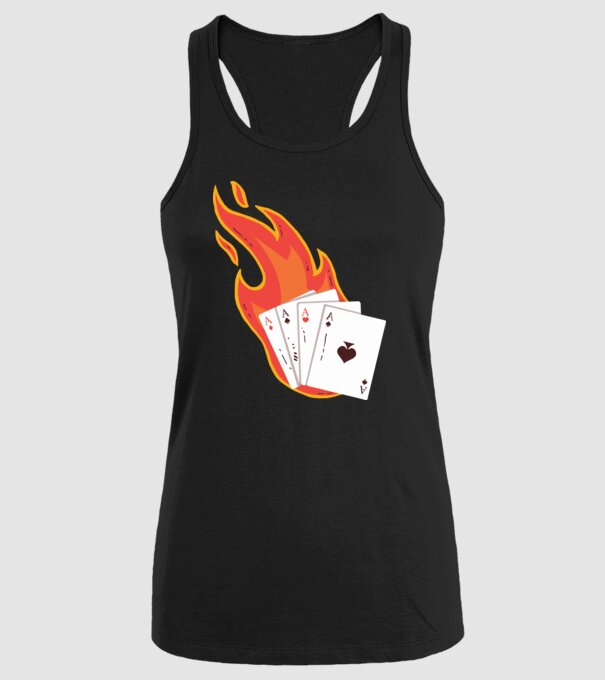 Poker model negru pe tricou