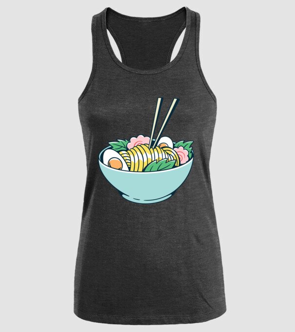 Paste Ramen model negru pe tricou