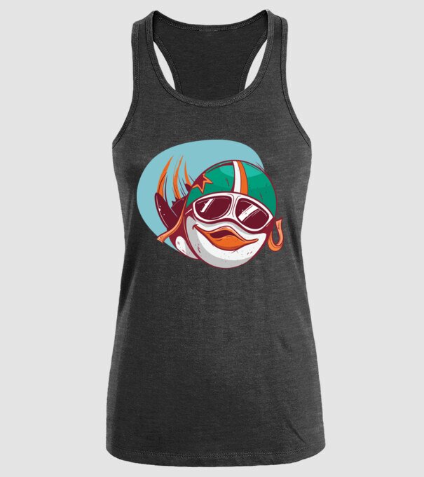 Pinguin Zburător model negru pe tricou
