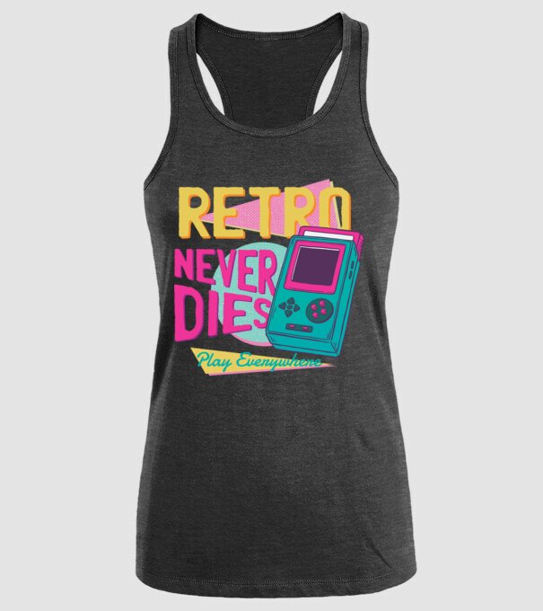 Retro Gameboy model negru pe tricou