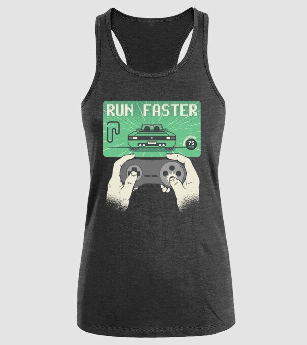 Retro gamer Outrun model negru pe tricou