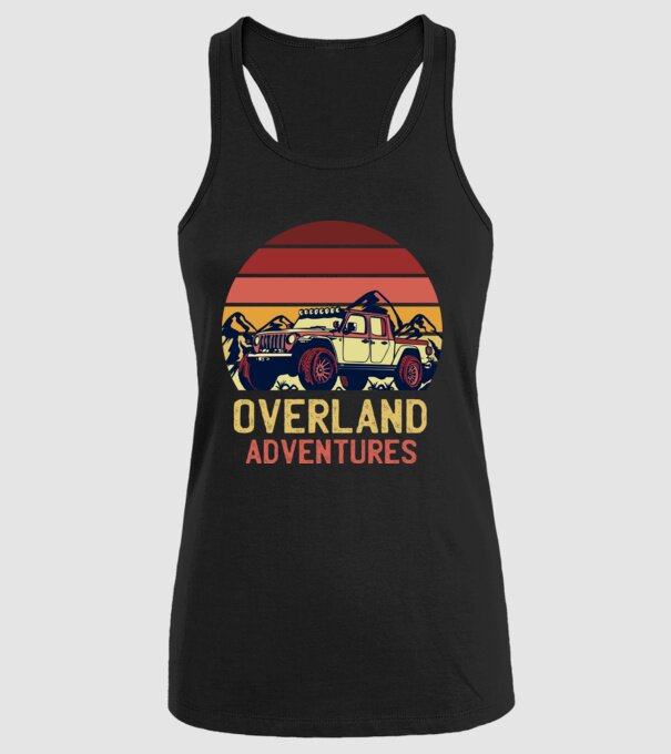Jeep Retro model negru pe tricou