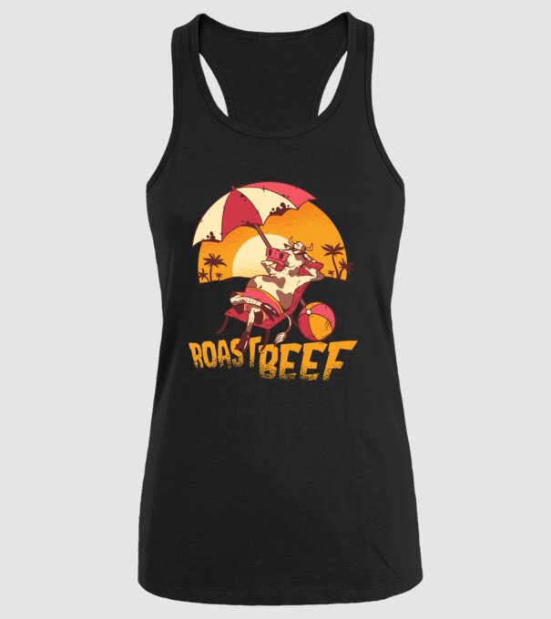 Friptură de vită - Roast Beef model negru pe tricou