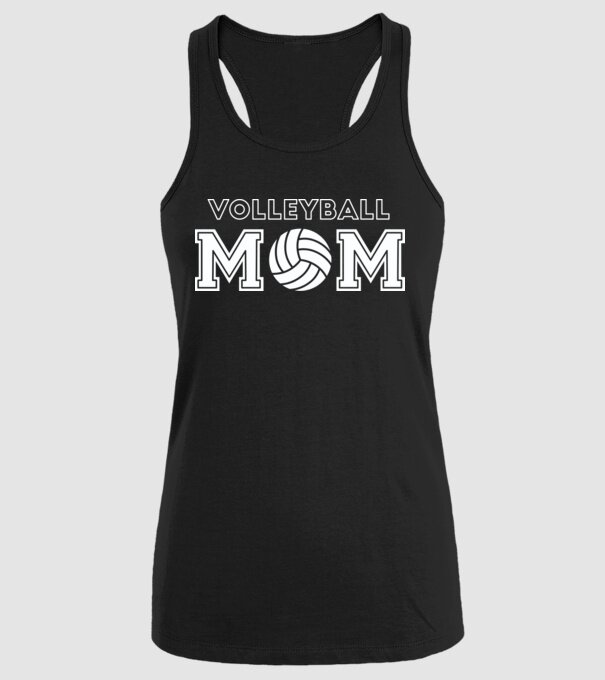 Mamă voleibalistă model negru pe tricou
