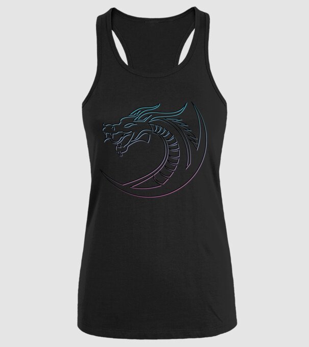 Dragon Tribal model negru pe tricou