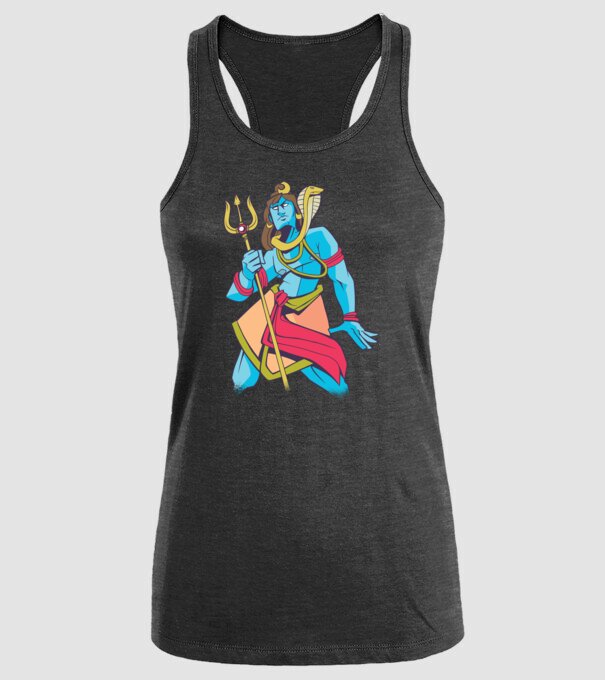 Shiva model negru pe tricou
