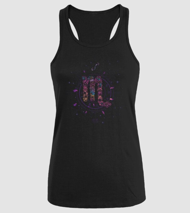Scorpio Zodiac model negru pe tricou
