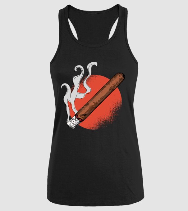 Trabuc model negru pe tricou