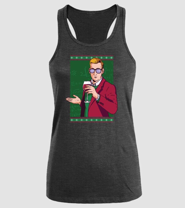 Profesor cu vin model negru pe tricou