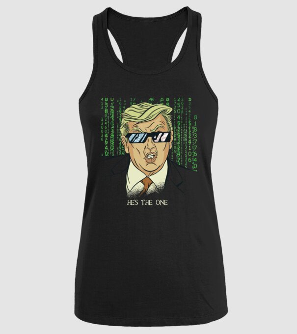 Trump Mátrix model negru pe tricou