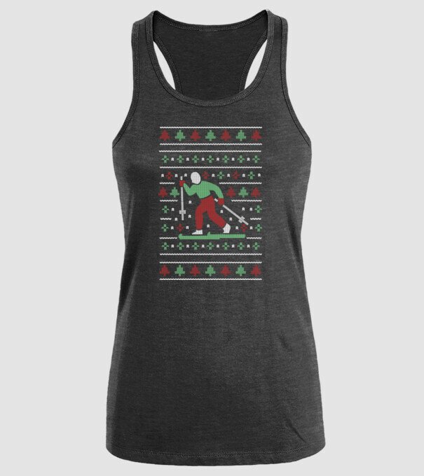 Schi fond Pulover urât model negru pe tricou