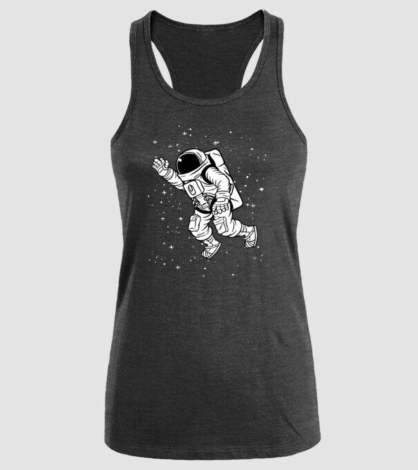 Astronaut model negru pe tricou