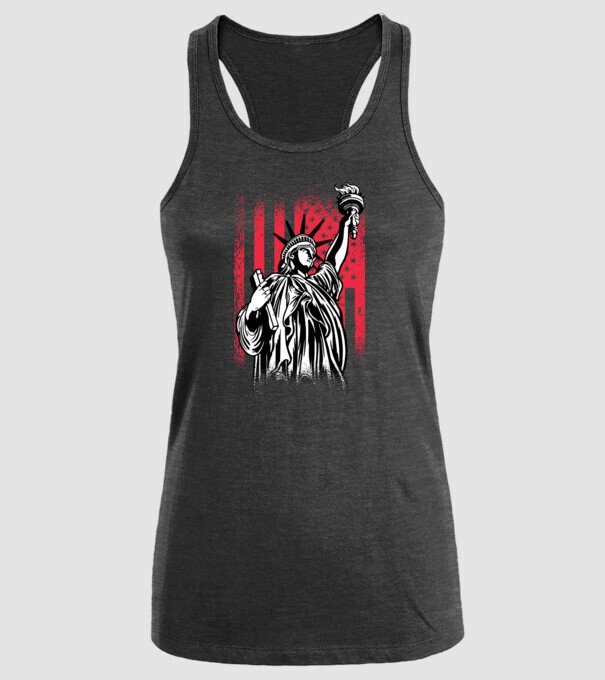 SUA Statuia Libertății model negru pe tricou