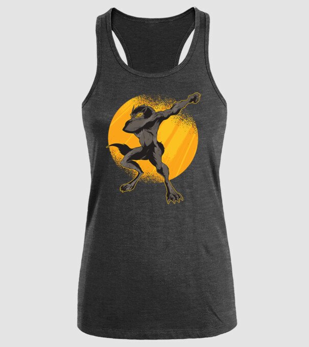 Vârcolac DAB model negru pe tricou